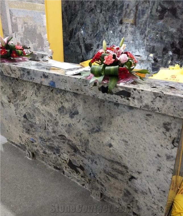 Tsoa Pearl Labradorite Green Granite Slabs Tiles