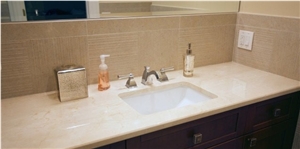 Turkey Aksoy Crema Marfil Marble Vanity Top