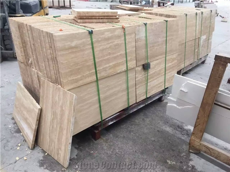 Turkey Beige Trabej Travertine French Pattern Tile
