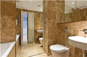 Turkey Mugla Light Emperador Marble Bathroom Tiles