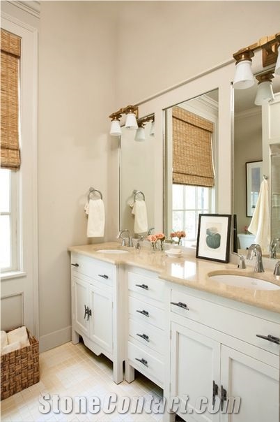 Turkey New Imperial Beige Marble Countertop Vanity