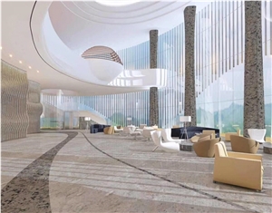 Turkey Ocean Grey Marble Commerical Floor Wall