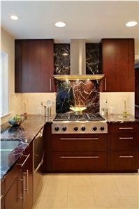 Turkey Rosso Levanto Marble Polished Countertop