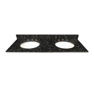 Verde Butterfly Granite Double Sink Vanity Top