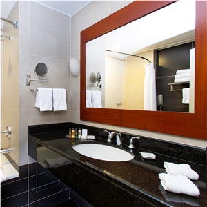 Verde Butterfly Granite Double Sink Vanity Top