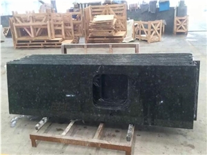 Verde Green Peacock Granite Countertop Kitchen Tops