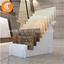 The Portable Marble Stone Wooden Display Rack