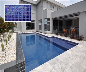 Ezarri Safe Steps Anti-Slip Iris Azur Glass Mosaic