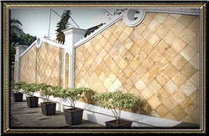 Yellow Palimanan Sandstone Rta Split Wall Tiles