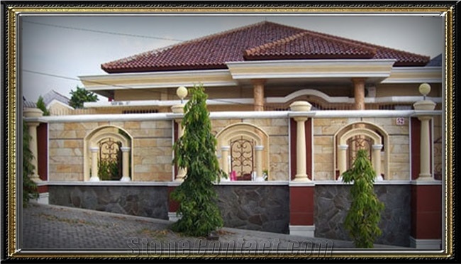 Yellow Palimanan Sandstone Rta Split Wall Tiles