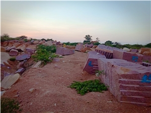 Pg Red Granite Block, India Red Granite