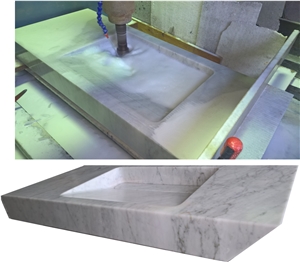 Solid Marble Carved Sink