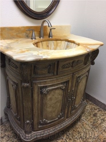 Honey Onyx Vanity Top