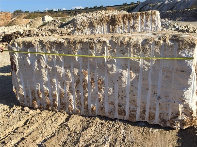 Biancone Trani Quarry Blocks
