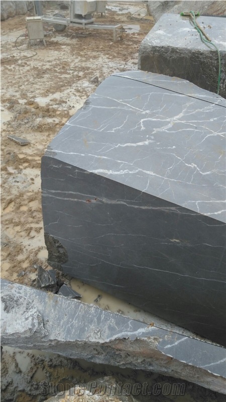 Spider Grey Marble Block, Turkey Grey Marble