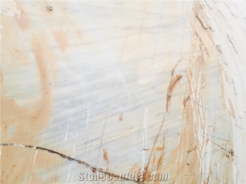 Volakas White-Yellow Marble Blocks