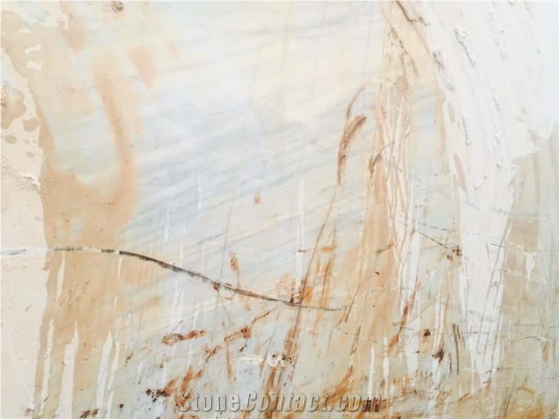 Volakas White-Yellow Marble Blocks