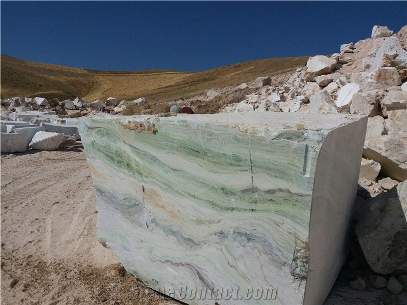 Green Dragon Marble, Iran Green Marble Block