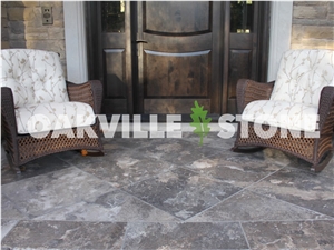 Oakville Algonquin Brown Limestone Floor Tiles