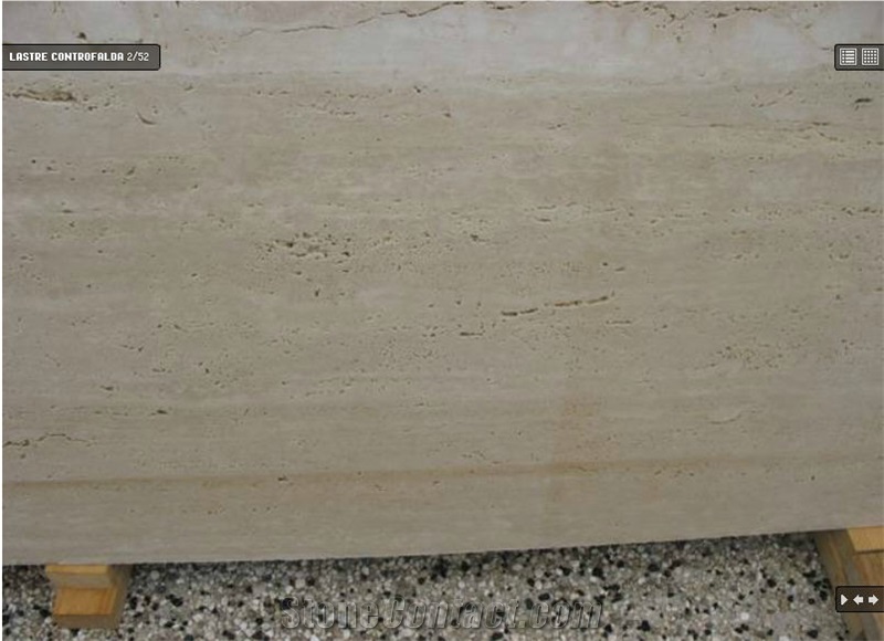 Tivoli Travertino Bianco Vein Cut Slabs