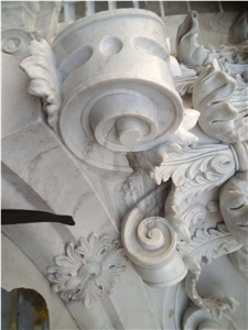 Crystal Ice Quartzite Sculptured Column