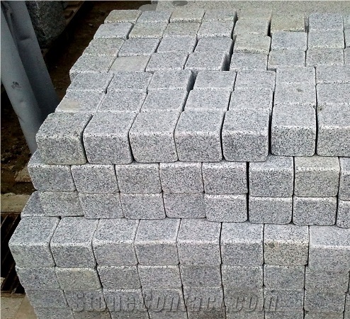 Grey Granite Cube, Paving Stone