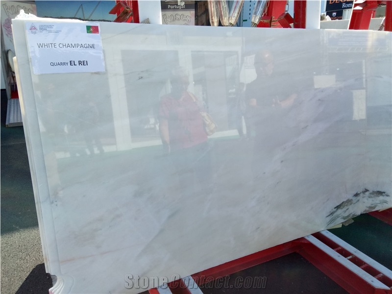 White Champagne Marble Slabs