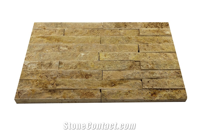 Pt03 Split Face Travertine Natural Stone Ledge Stone