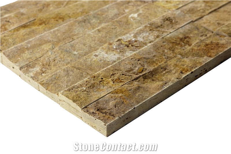 Pt03 Split Face Travertine Natural Stone Ledge Stone