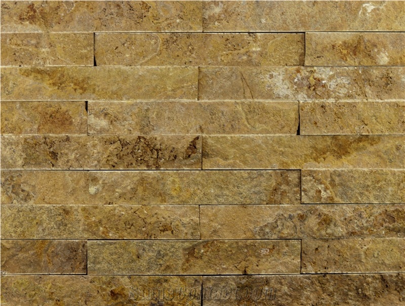 Pt03 Split Face Travertine Natural Stone Ledge Stone