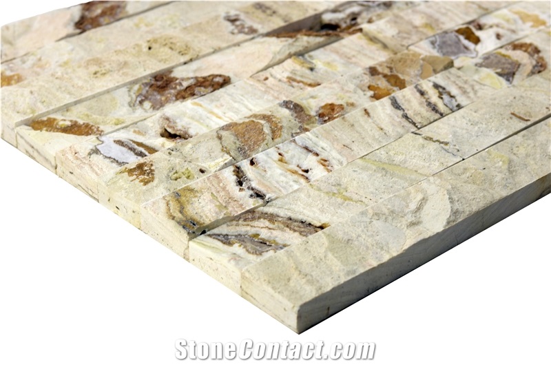 Pt04 Split Face Travertine Natural Stone Mugla
