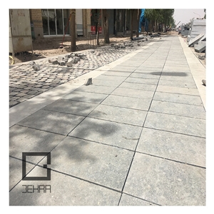 Green Porfido Flamed Tiles, Yazd Green Porphyry