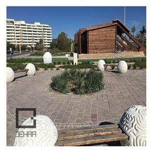 Violet Porfido Flamed Tiles, Yazd Brown Porphyry