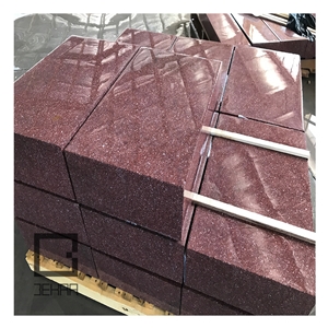 Violet Porfido Flamed Tiles, Yazd Brown Porphyry