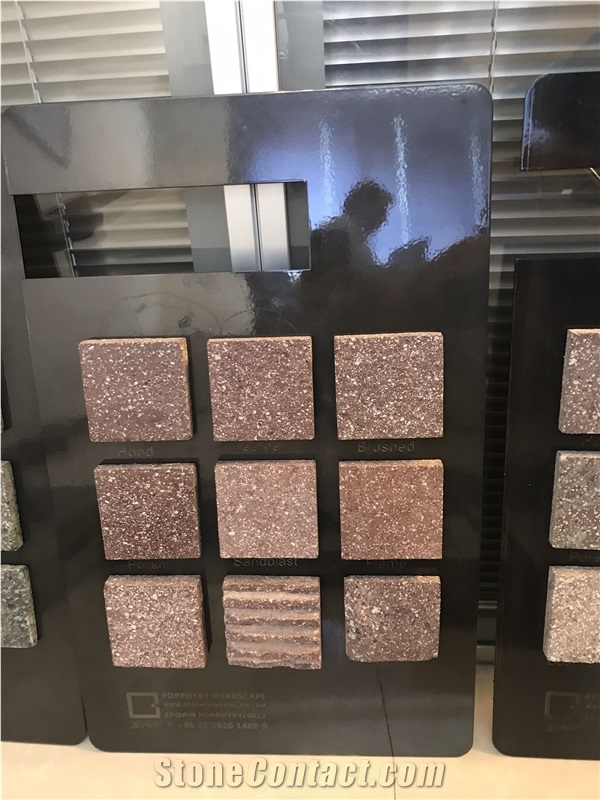 Violet Porphyry Tiles, Red Yazd Porphyry