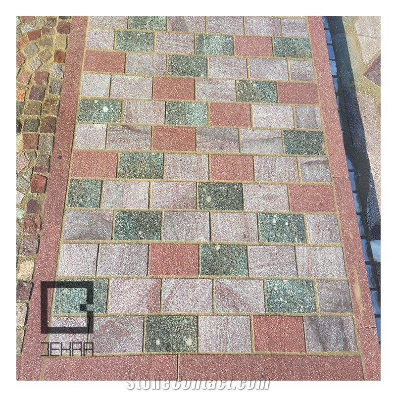 Violet Porphyry Tiles, Red Yazd Porphyry