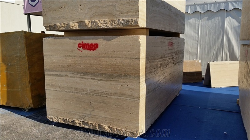Travertino Romano Alga Longarina Blocks
