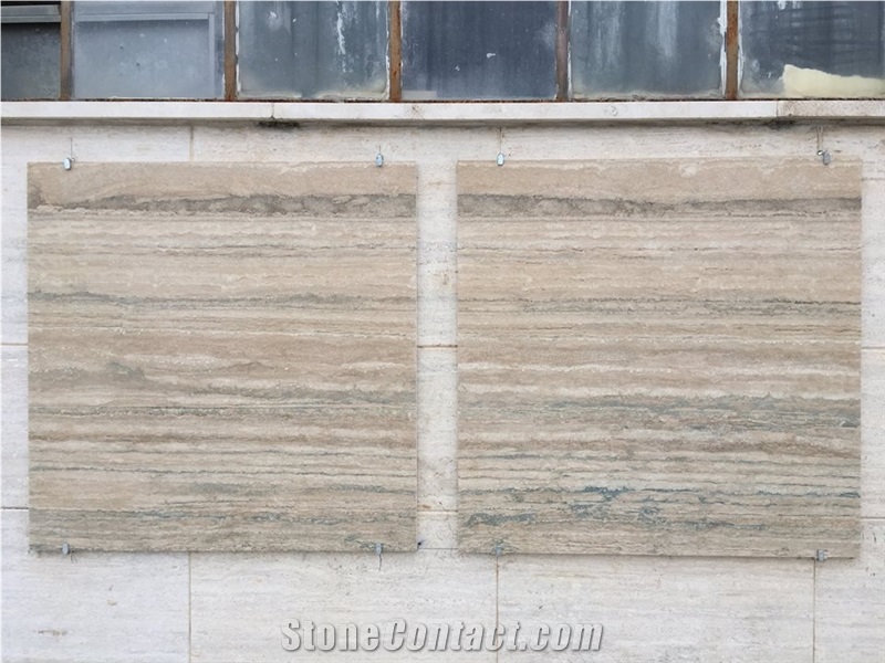 Travertino Romano Alga Longarina Slabs,Tiles