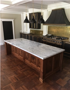 Georgia White Cherokee Marble Island Top
