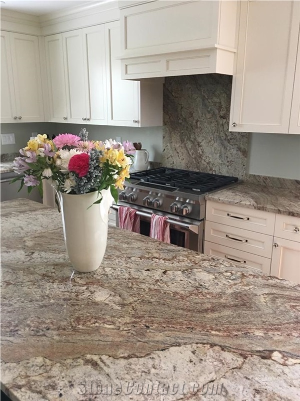 Macchiato Coffee Granite Kitchen Island Countertop