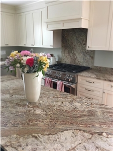 Macchiato Coffee Granite Kitchen Island Countertop