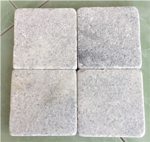 Tumbled Crystal White Marble Tiles