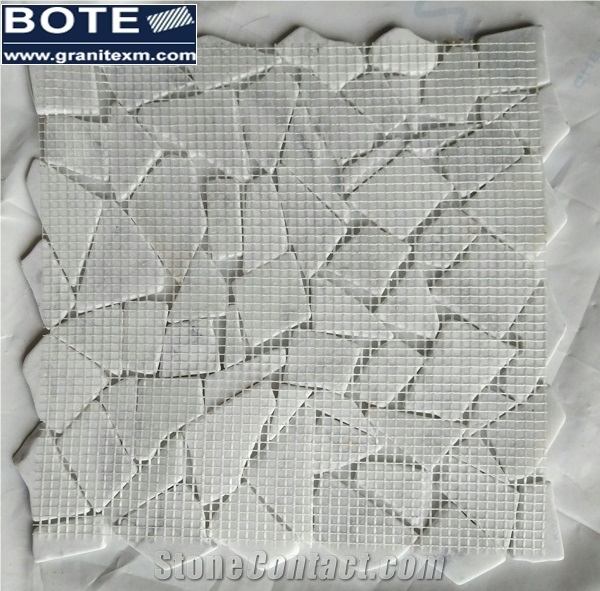 Palladian Marble Mosaic Tile Carrara White