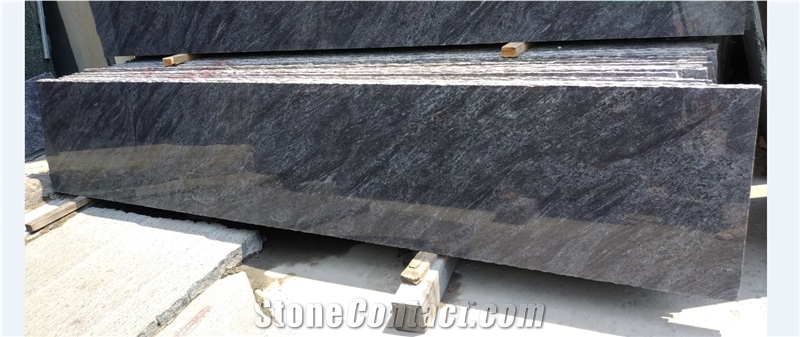 Polished Colourful Purple Granite Tile