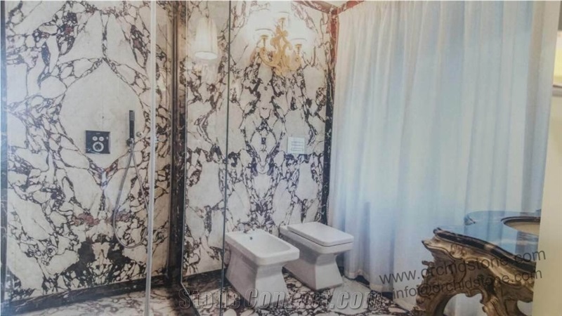 Calacatta Viola Marble Bathroom Wall Cladding Tile
