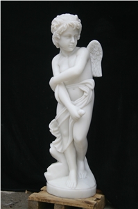 Little Baby Angel Sichuan White Marble Statue Little Baby Angel Sichuan White Marble Statue