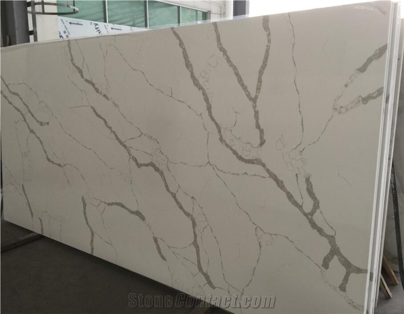 New Popular Calacatta Quartz Stone Slabs