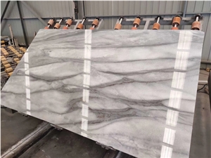 Cloudy White Marble Grey Veins Slab Kitchen Tile Cloudy White Marble Grey Veins Slab Kitchen Tile