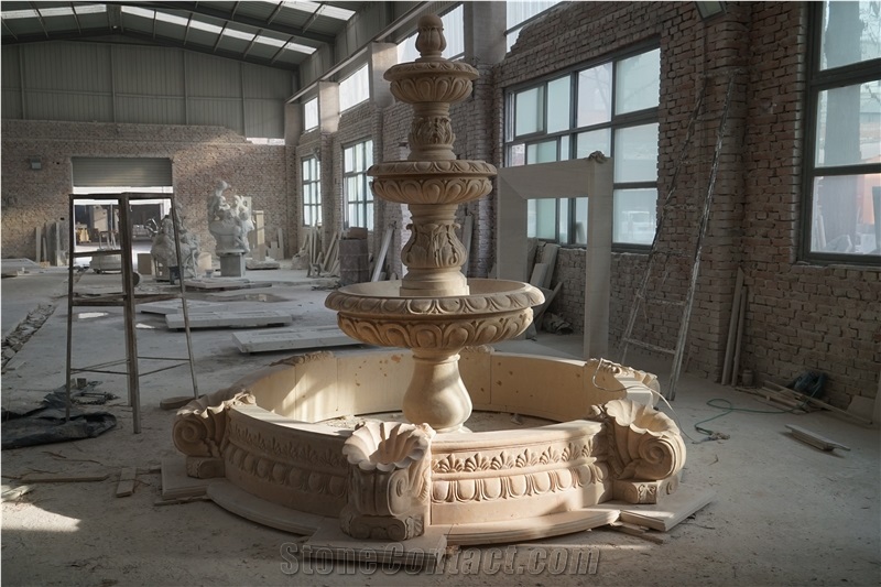 Henan Yellow Stone Sculptured Landscaping Fountain