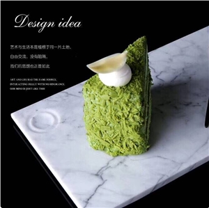 White Marble Plate Black Marble Dish Furniture